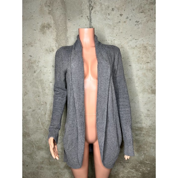 Barefoot Grey Open Front Cardigan Sweater Sz. Medium - Picture 1 of 3